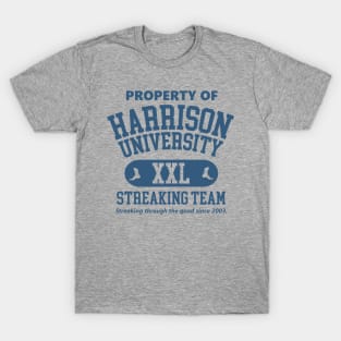 Old School Harrison University Streaking Team T-Shirt